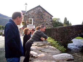 Dave contemplates a jump